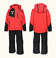 ONYONE［オンヨネ］ BANNNE(バンネ) BNS73101 CHROME JUNIOR SKI SUIT BNS73101 053009_FIRERED×BLACK